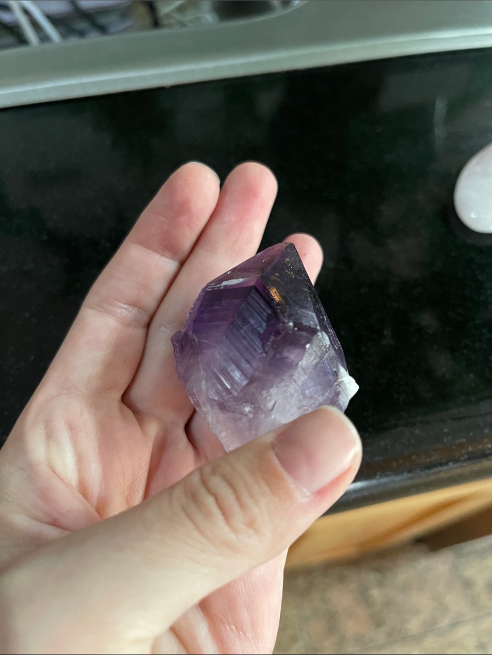 Natural Purple Amethyst Crystal Point - Home Accent